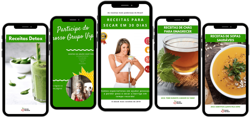 RECEITAS PARA SECAR EM 30 DIAS